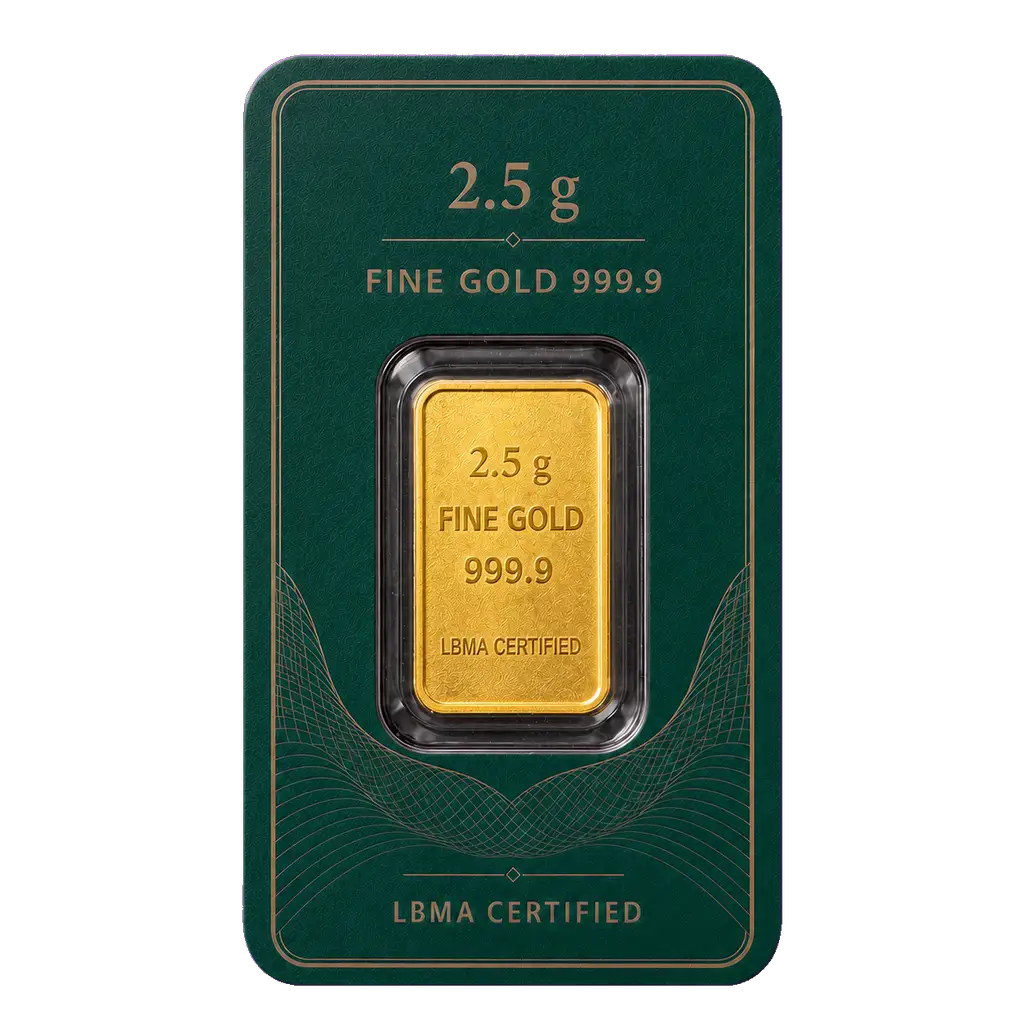Investment gold (LBMA certification) 2.5g
